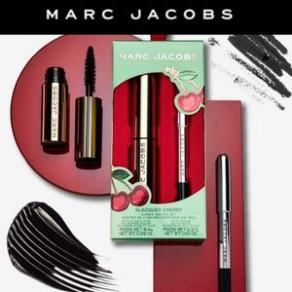 NIB - MARC JACOBS Mini Eye Set - BLACQUER CHERRY
